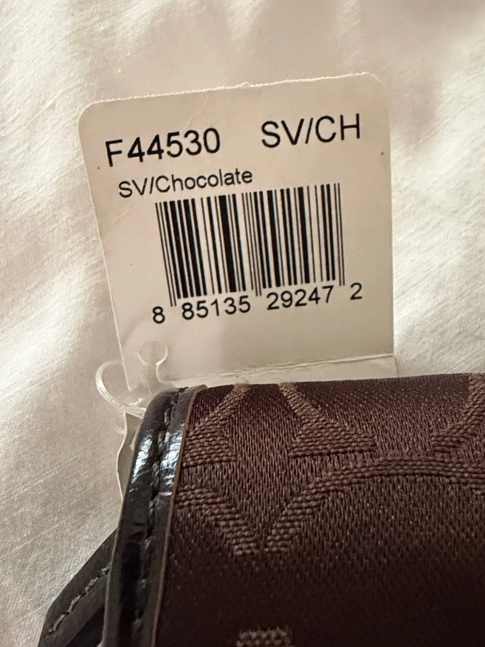 Coach Soho Signature Pleated Brown Bifold wallet NWT never used